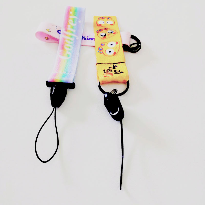 Fabricant ventes directes personnalisé en gros téléphone mobile corde suspendue clé accessoires suspendus corde à main nylon corde à suspendre polyester corde à suspendre logo imprimable